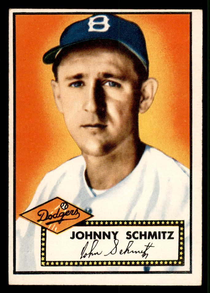 1952 Topps Baseball #136 Johnny Schmitz Dodgers EX-MT 544211