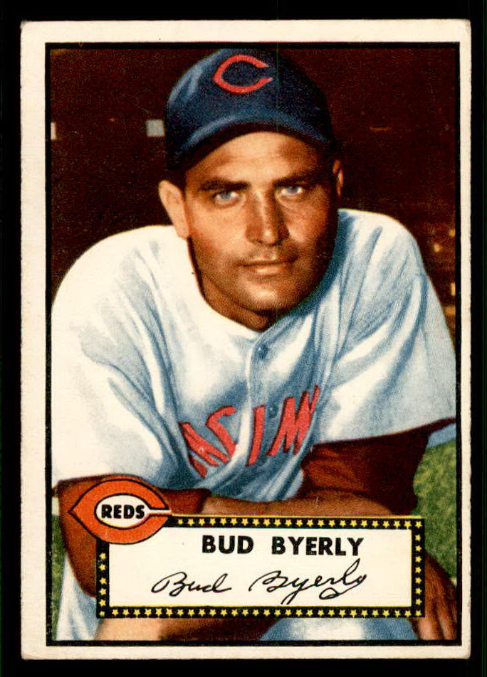 1952 Topps Baseball #161 Bud Byerly Reds EX+/EX-MT 544235