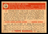 1952 Topps Baseball #168 Charlie Silvera Yankees EX-MT 544242