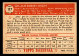 1952 Topps Baseball #177 Bill Wight Red Sox EX-MT 544251