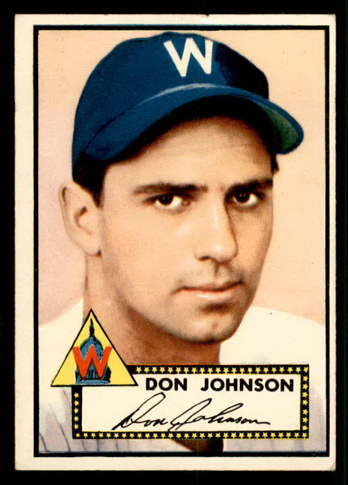 1952 Topps Baseball #190 Don Johnson Senators VG-EX 544264