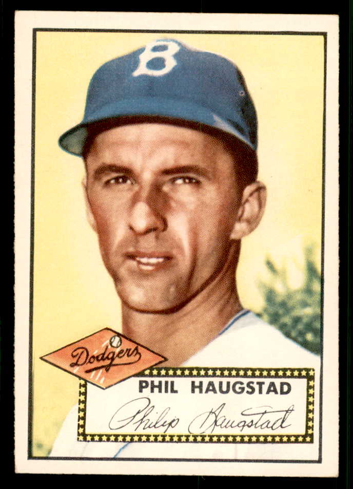1952 Topps Baseball #198 Phil Haugstad Dodgers EX-MT 544270