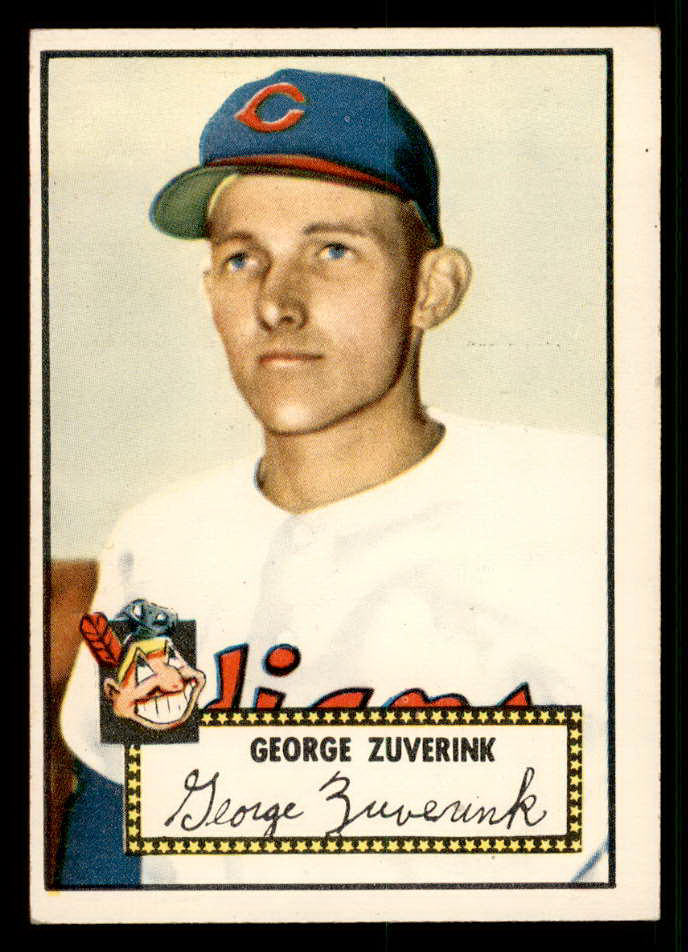 1952 Topps Baseball #199 George Zuverink Indians EX+/EX-MT 544271