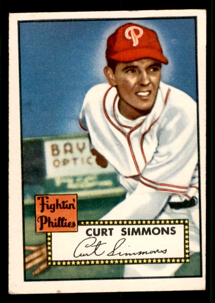 1952 Topps Baseball #203 Curt Simmons Phillies EX+/EX-MT 544275