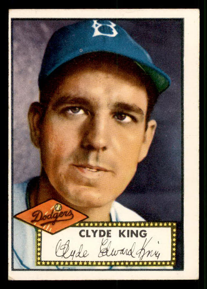 1952 Topps Baseball #205 Clyde King Dodgers EX-MT 544277