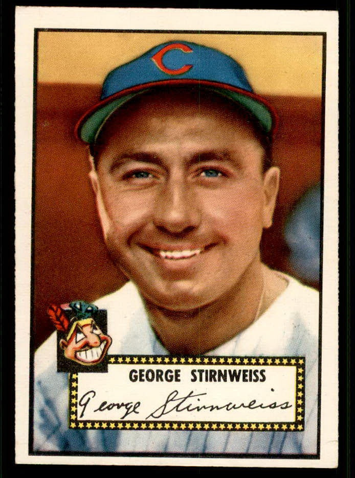 1952 Topps Baseball #217 Snuffy Stirnweiss Indians EX-MT 544288