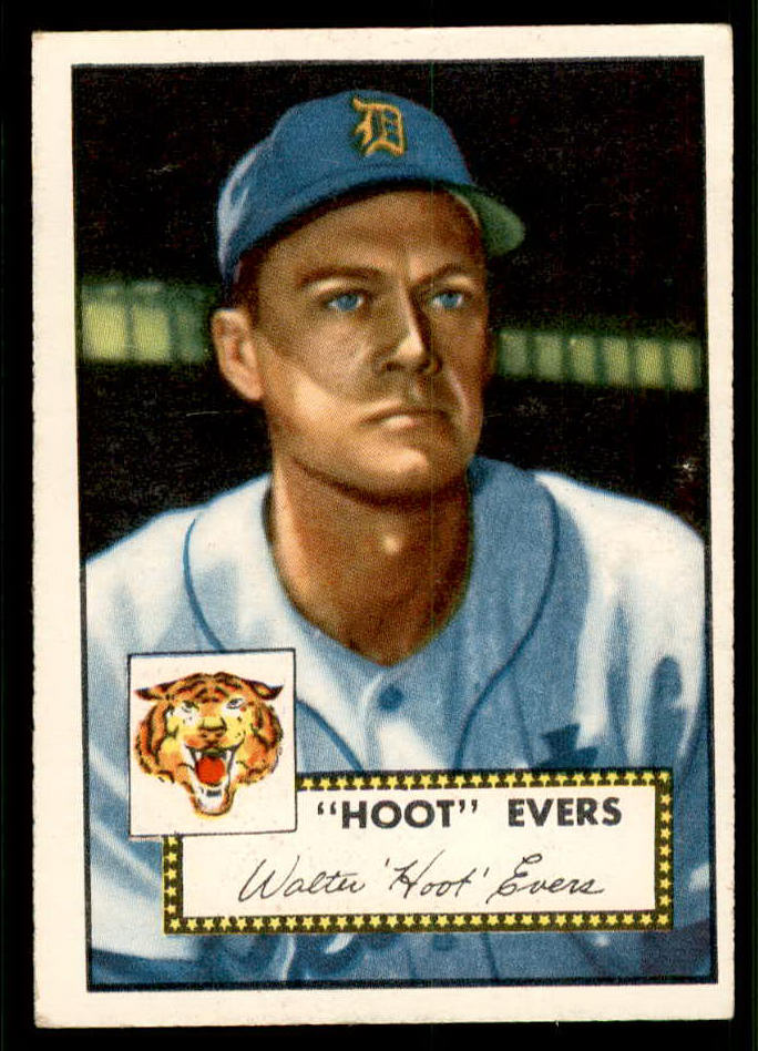 1952 Topps Baseball #222 Hoot Evers Tigers EX-MT 544293