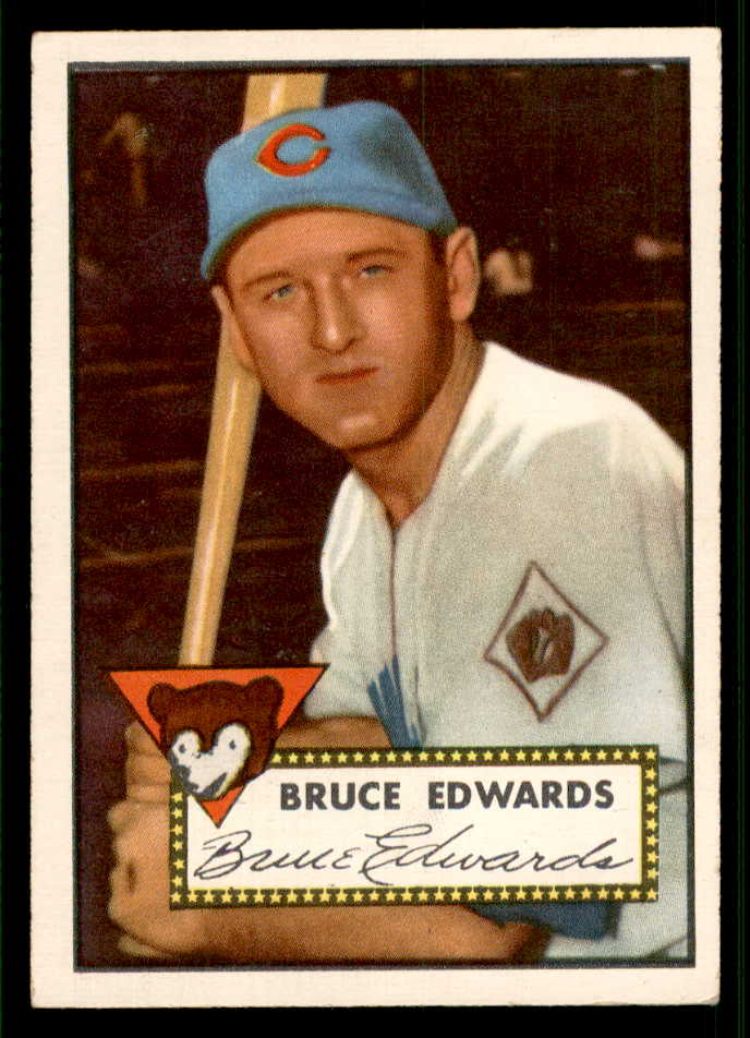 1952 Topps Baseball #224 Bruce Edwards Cubs EX 544295