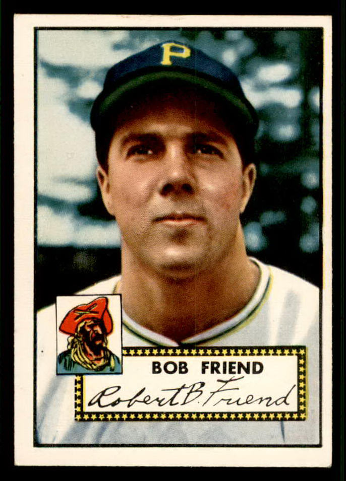 1952 Topps Baseball #233 Bob Friend Pirates EX-MT 544303