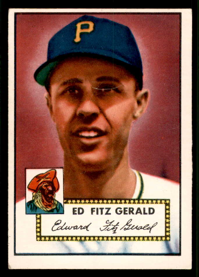 1952 Topps Baseball #236 Ed Fitzgerald Pirates EX 544306