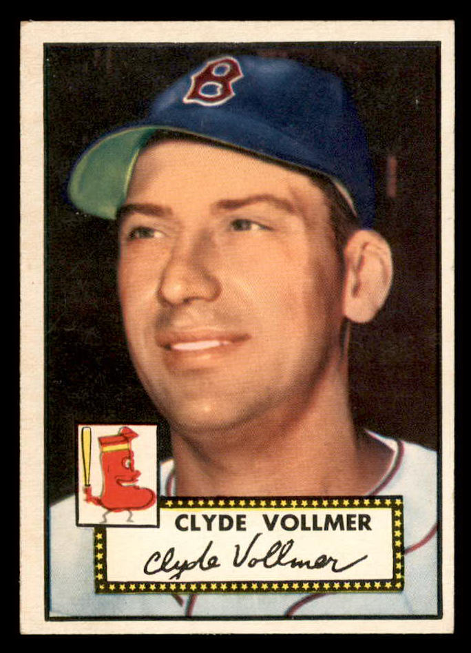 1952 Topps Baseball #255 Clyde Vollmer Red Sox EX-MT 544325