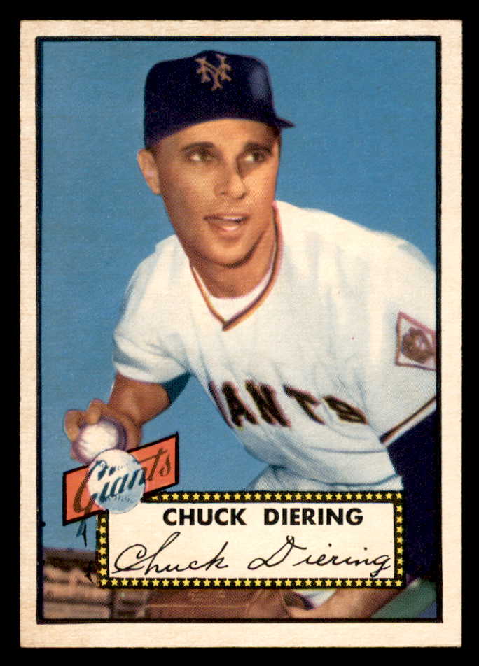 1952 Topps Baseball #265 Chuck Diering Giants EX-MT 544333
