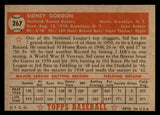 1952 Topps Baseball #267 Sid Gordon Braves EX-MT 544335