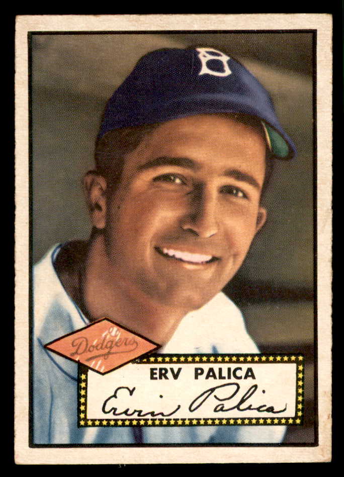 1952 Topps Baseball #273 Erv Palica Dodgers EX 544339