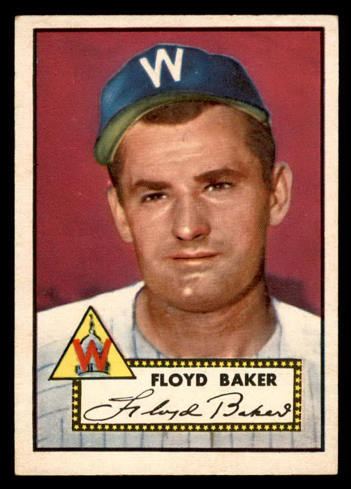 1952 Topps Baseball #292 Floyd Baker Senators EX-MT 544357