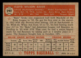 1952 Topps Baseball #292 Floyd Baker Senators EX-MT 544357