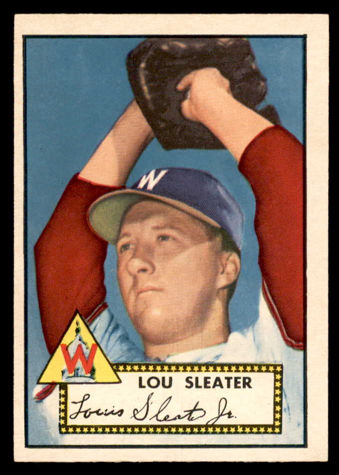 1952 Topps Baseball #306 Lou Sleater Senators EX-MT 544371