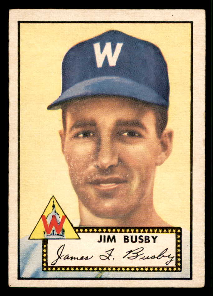 1952 Topps Baseball #309 Jim Busby Senators EX+/EX-MT 544374