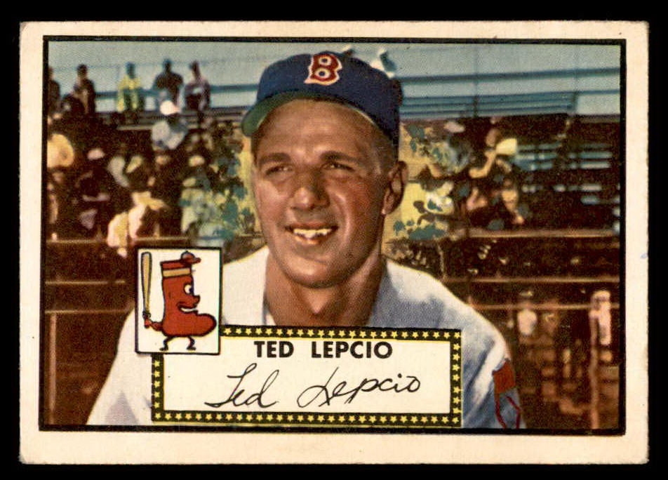 1952 Topps Baseball #335 Ted Lepcio Red Sox VG-EX 544380