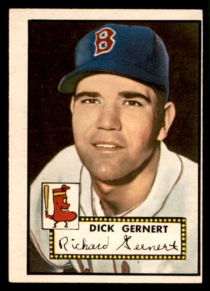1952 Topps Baseball #343 Dick Gernert Red Sox EX 544385