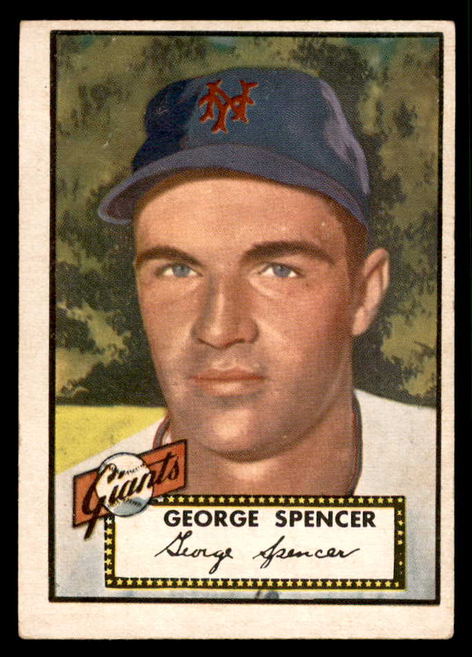 1952 Topps Baseball #346 George Spencer Giants EX 544386