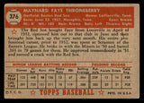 1952 Topps Baseball #376 Faye Throneberry Red Sox VG-EX 544392