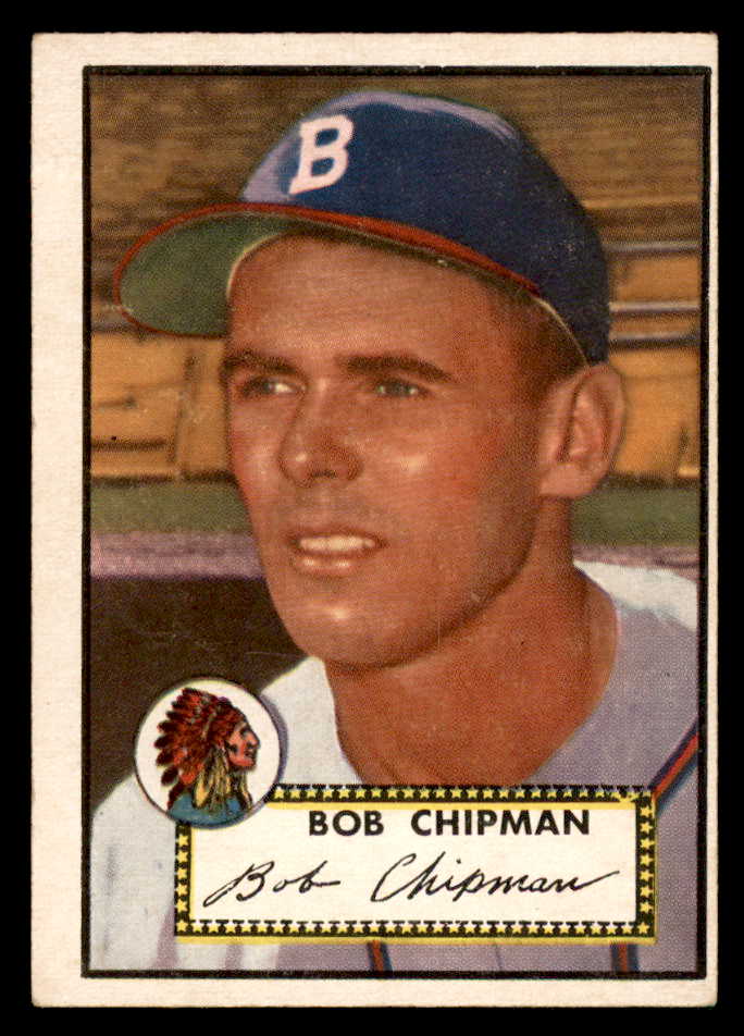 1952 Topps Baseball #388 Bob Chipman Braves EX 544397
