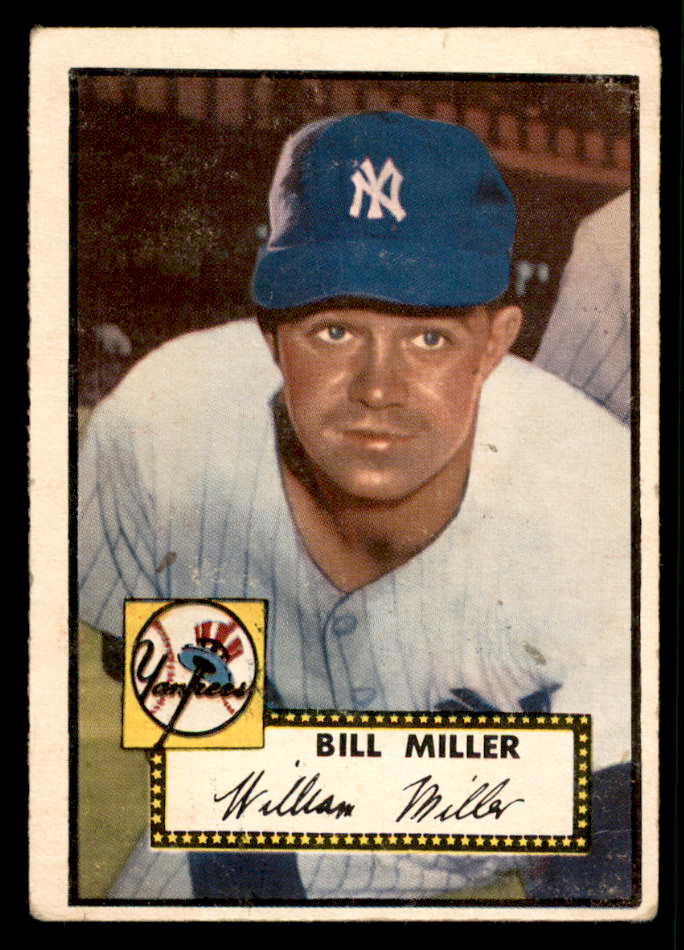 1952 Topps Baseball #403 Bill Miller Yankees GD-VG 544402