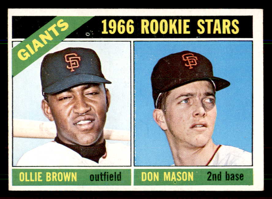 1966 Topps Baseball #524 Ollie Brown Giants EX-MT 544426