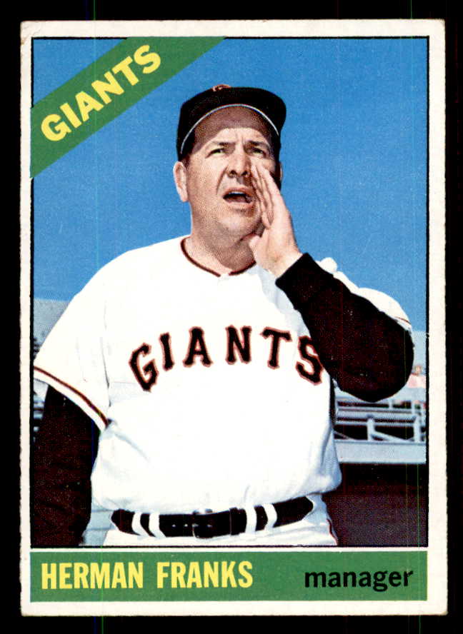 1966 Topps Baseball #537 Herman Franks Giants VG-EX 544449