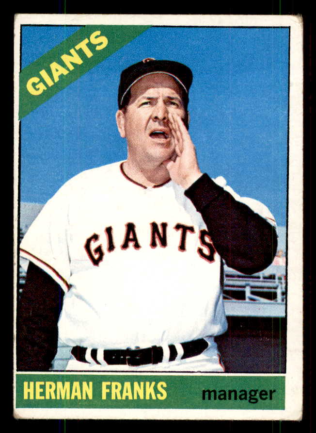 1966 Topps Baseball #537 Herman Franks Giants VG-EX 544450