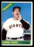 1966 Topps Baseball #537 Herman Franks Giants VG-EX 544450