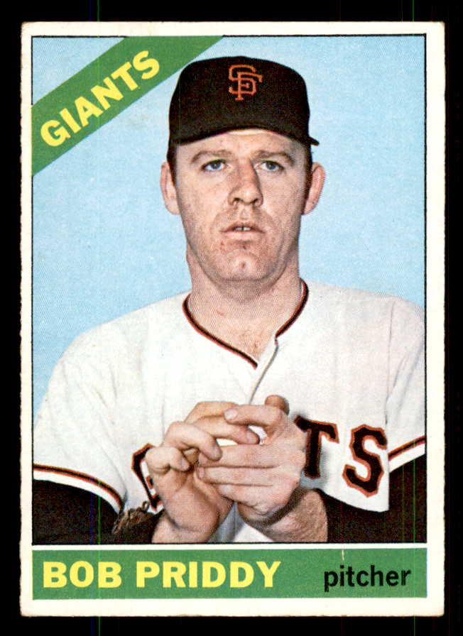 1966 Topps Baseball #572 Bob Priddy Giants VG-EX 544511
