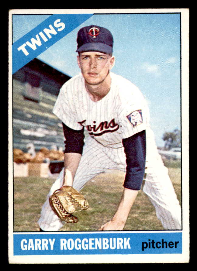 1966 Topps Baseball #582 Garry Roggenburk Twins EX 544529