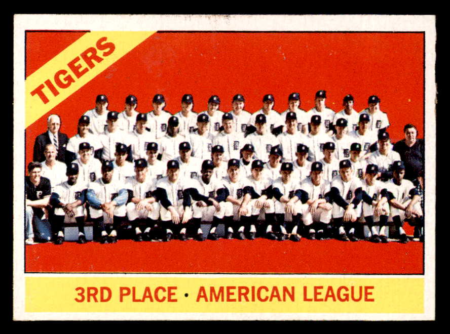 1966 Topps Baseball #583 Detroit Tigers Team EX-MT 544530