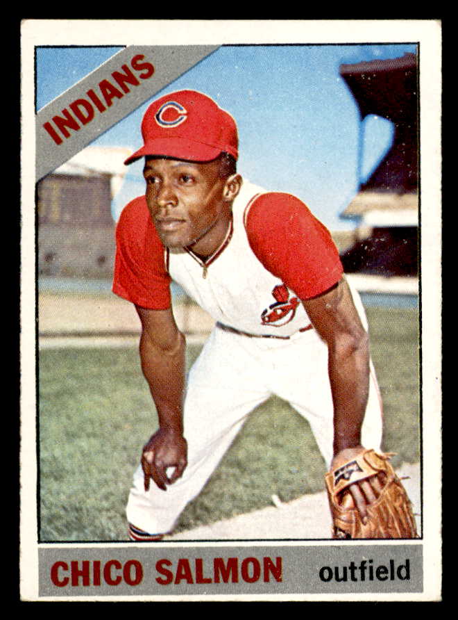 1966 Topps Baseball #594 Chico Salmon Indians EX 544542