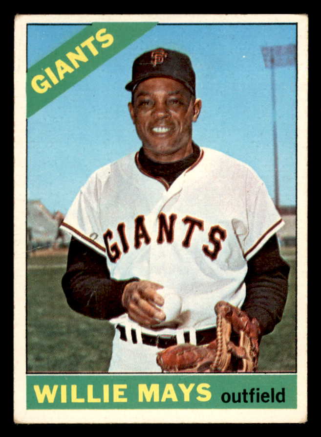 1966 Topps Baseball #001 Willie Mays Giants VG 544556