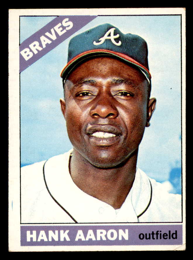 1966 Topps Baseball #500 Hank Aaron Braves VG-EX 544560