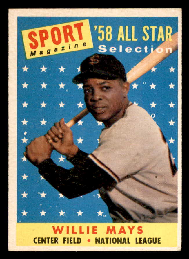 1958 Topps Baseball #486 Willie Mays A.S. Giants EX+/EX-MT 544565