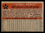 1958 Topps Baseball #487 Mickey Mantle A.S. Yankees VG-EX 544566