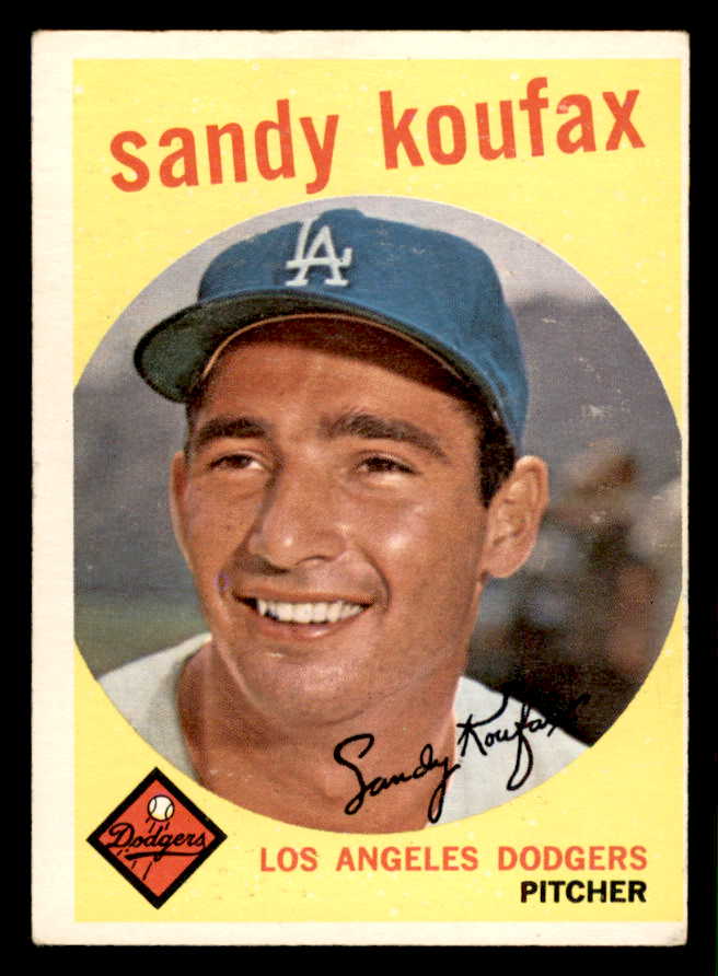 1959 Topps Baseball #163 Sandy Koufax Dodgers EX+/EX-MT 544569