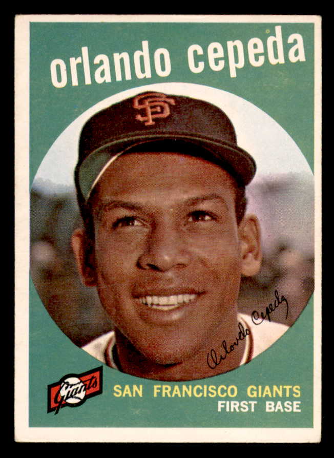 1959 Topps Baseball #390 Orlando Cepeda Giants VG-EX 544570