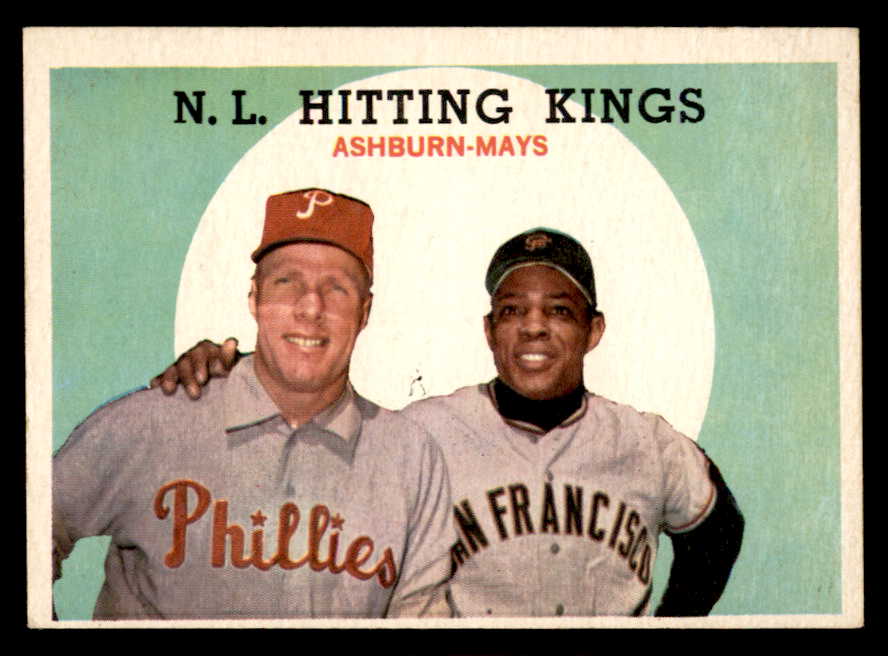 1959 Topps Baseball #317 Willie Mays Richie Ashburn VG-EX 544571