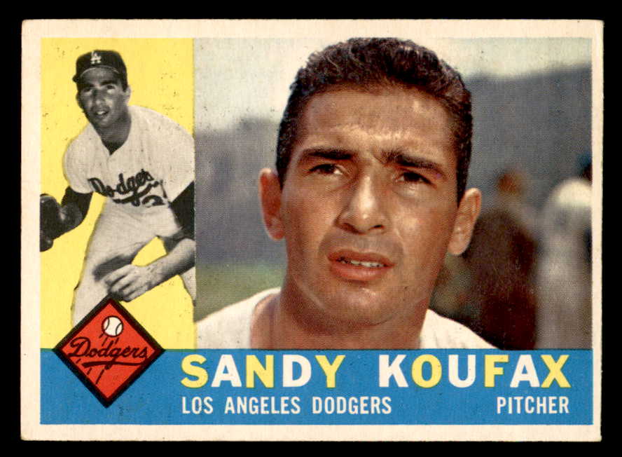 1960 Topps Baseball #343 Sandy Koufax Dodgers EX 544574