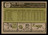 1961 Topps Baseball #211 Bob Gibson Cardinals EX-MT 544577