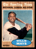 1962 Topps Baseball #395 Willie Mays A.S. Giants EX+/EX-MT 544579