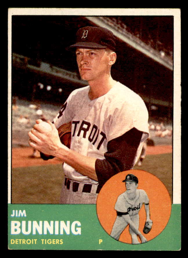 1963 Topps Baseball #365 Jim Bunning Tigers EX+/EX-MT 544586