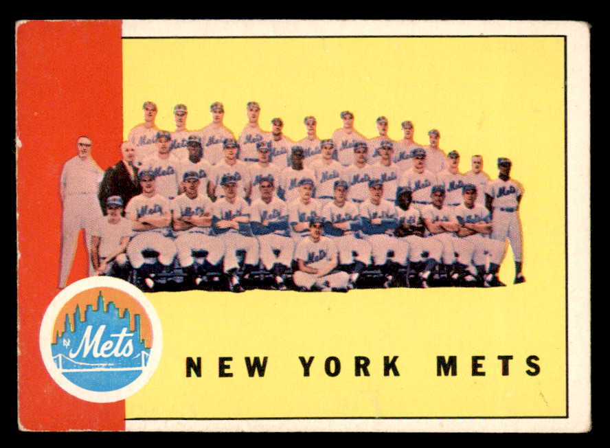 1963 Topps Baseball #473 New York Mets Team VG-EX 544590