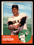 1963 Topps Baseball #520 Orlando Cepeda Giants VG-EX 544591