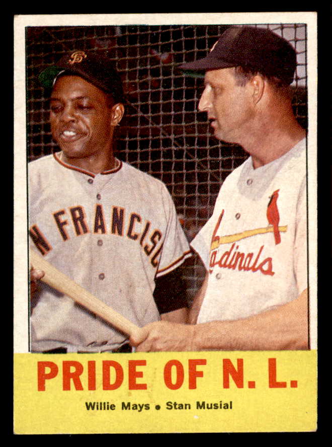 1963 Topps Baseball #138 Willie Mays Stan Musial EX-MT 544596